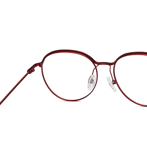 Lenskart Studio Online Red Full Rim Round right side