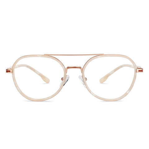 Lenskart Studio Online White Full Rim Round left side