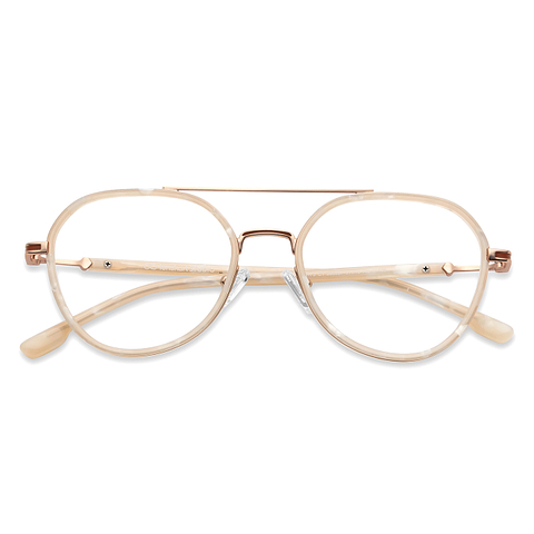 Lenskart Studio Online White Full Rim Round left side