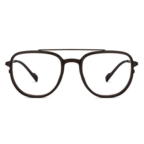 Lenskart Studio Online Dark Brown Full Rim Square left side