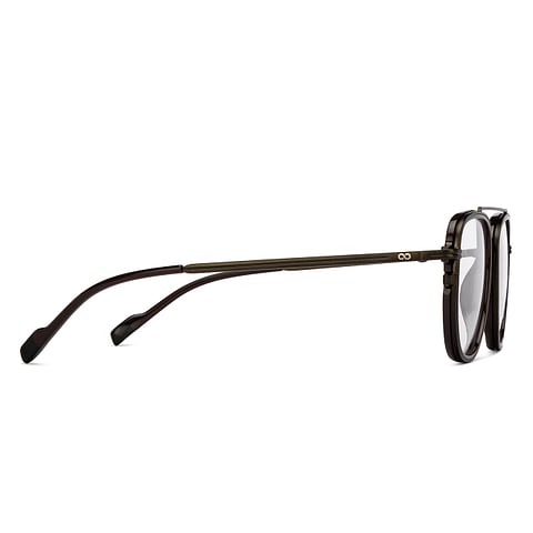 Lenskart Studio Online Dark Brown Full Rim Square left side