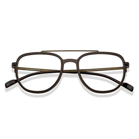 Lenskart Studio Online Dark Brown Full Rim Square left side