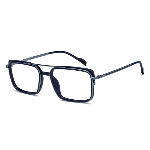 Lenskart Studio Online Sky Blue Full Rim Square right side