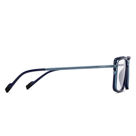 Lenskart Studio Online Sky Blue Full Rim Square left side