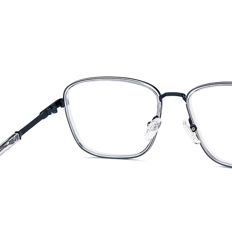Lenskart Studio Online Crystal Transparent Full Rim Square right side