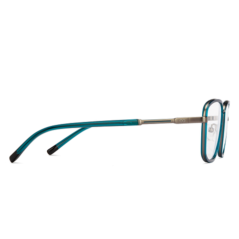 Lenskart Studio Online Sky Blue Full Rim Square left side