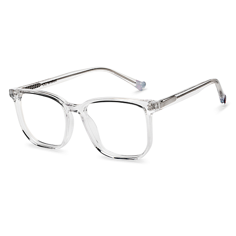 Lenskart Crystal Transparent Full Rim Square left side