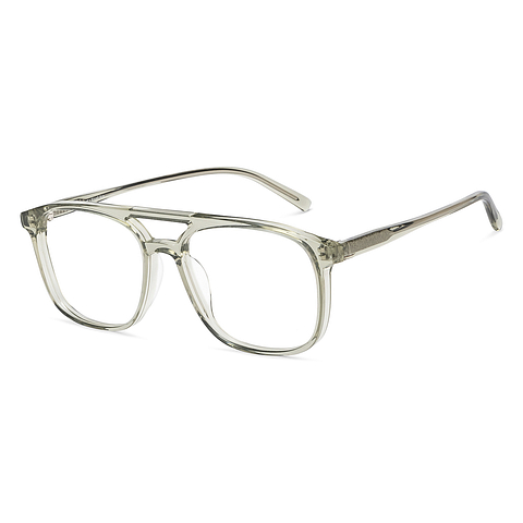 Lenskart Air Gray Transparent Full Rim Round left side