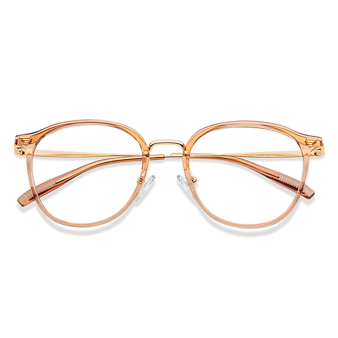 Lenskart Gold Full Rim Round left side