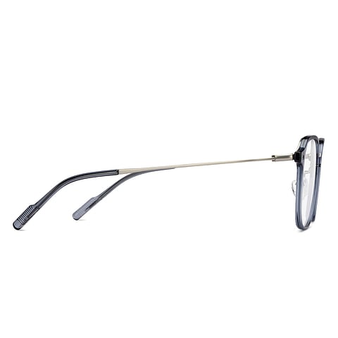 Lenskart Silver Full Rim Geometric left side