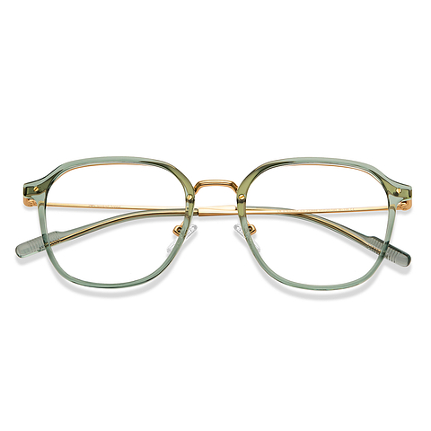 Lenskart Gold Full Rim Hexagonal left side