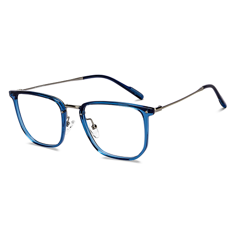 Lenskart Silver Full Rim Square left side