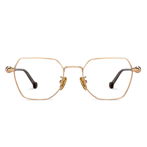 Lenskart Gold Full Rim Geometric right side