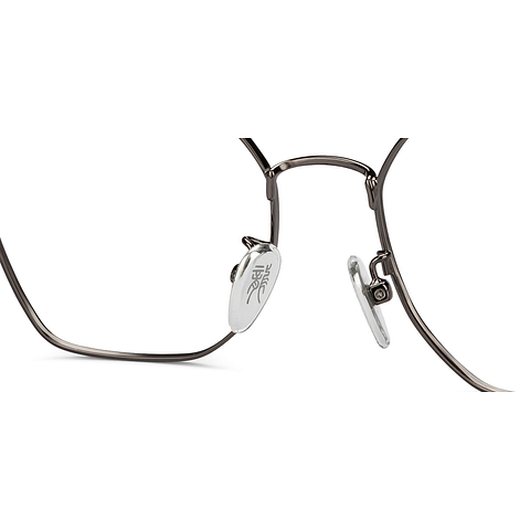 Lenskart Mid Gunmetal Full Rim Geometric left side