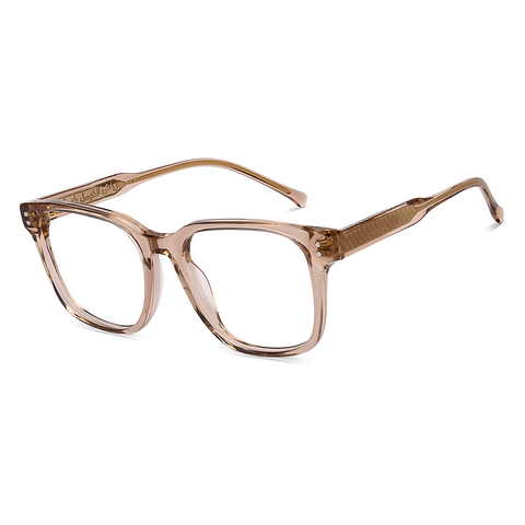 Lenskart Light Brown Full Rim Square left side