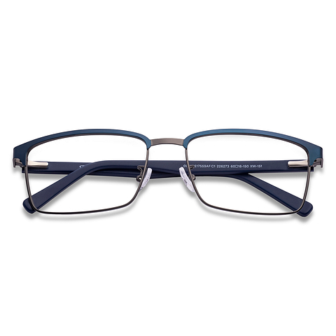 Lenskart Sky Blue Full Rim Square left side