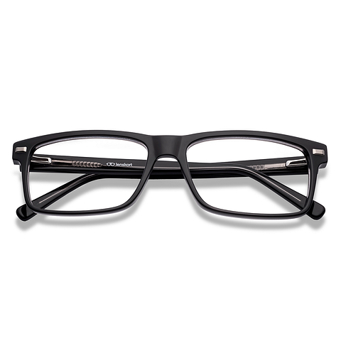 Lenskart Gray Transparent Full Rim Square left side