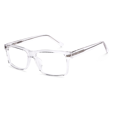 Lenskart Crystal Transparent Full Rim Square left side