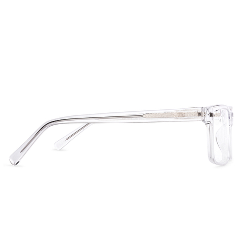 Lenskart Crystal Transparent Full Rim Square left side