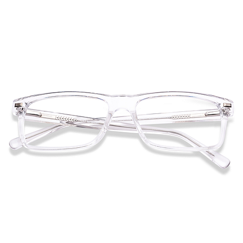 Lenskart Crystal Transparent Full Rim Square left side
