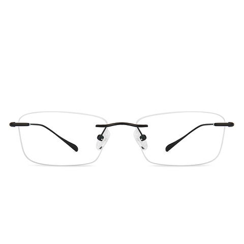 Lenskart Black Rimless Rectangle right side