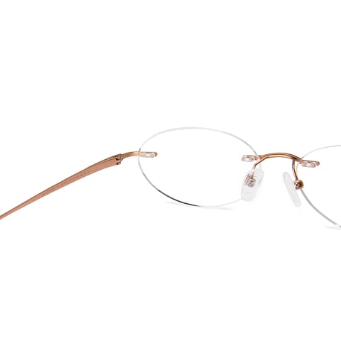 Lenskart Rose Gold Rimless Round right side