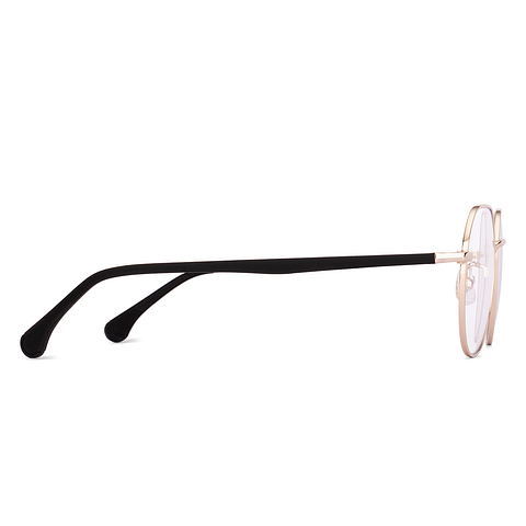 Lenskart Gold Full Rim Round left side