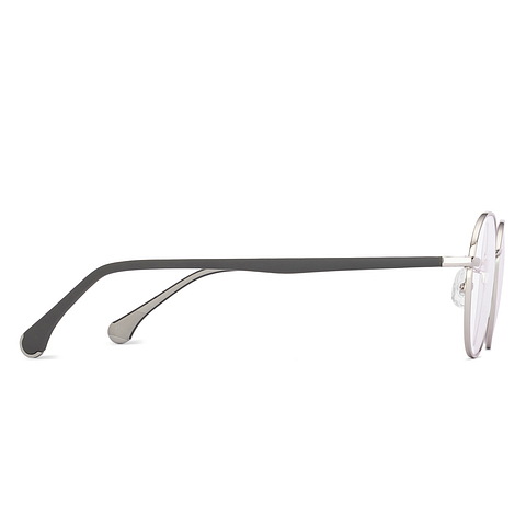 Lenskart Silver Full Rim Round left side