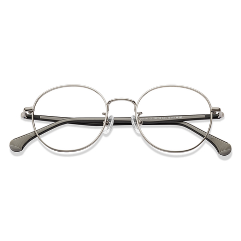 Lenskart Silver Full Rim Round left side