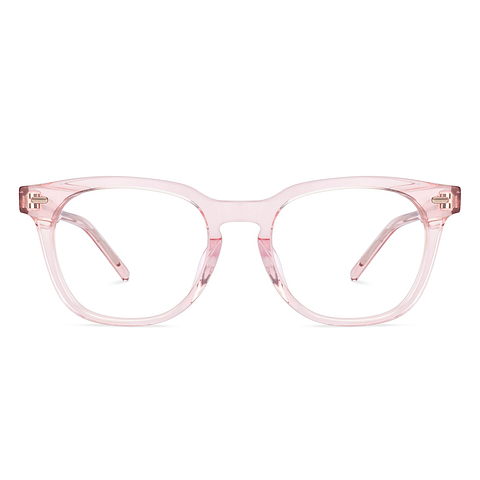Lenskart Pink Transparent Full Rim Round right side