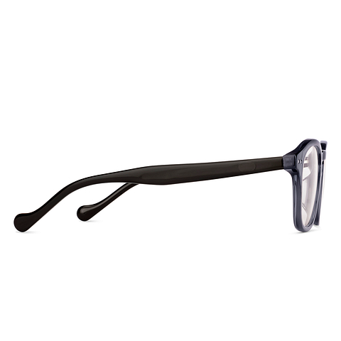 Lenskart Gray Transparent Full Rim Square left side