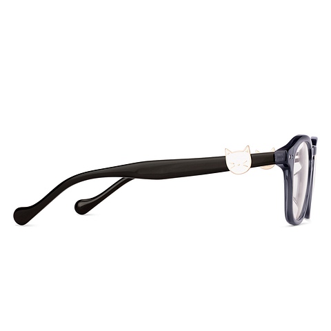 Lenskart Gray Transparent Full Rim Square right side
