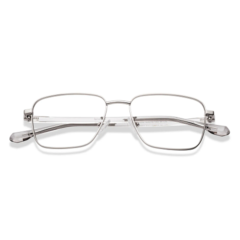 Lenskart Silver Full Rim Square left side