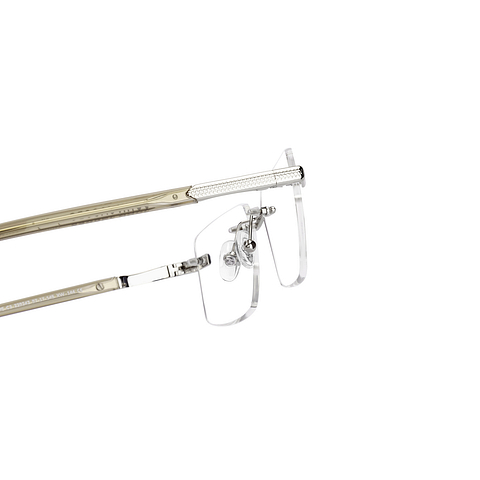 John Jacobs Silver Rimless Rectangle right side