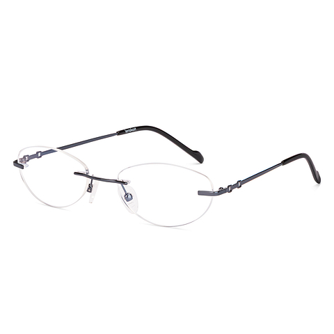 Lenskart Black Rimless Oval right side