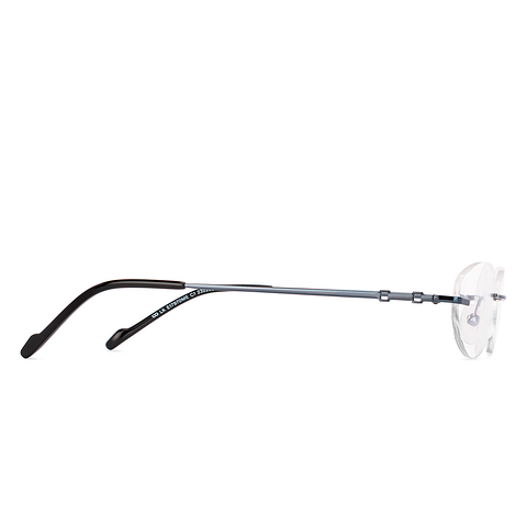 Lenskart Black Rimless Oval left side