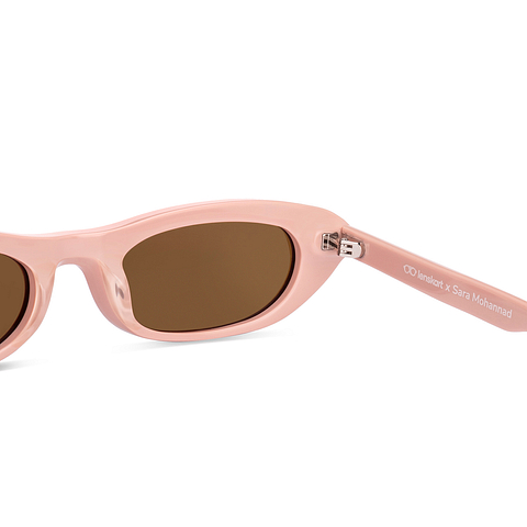 Lenskart Pink Full Rim Round left side