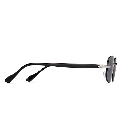Lenskart Silver Rimless Rectangle left side