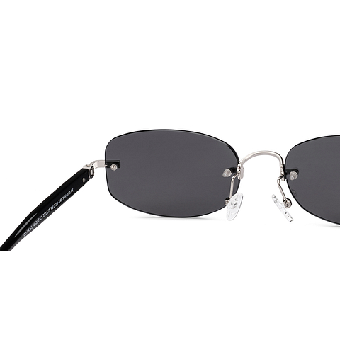 Lenskart Silver Rimless Rectangle right side