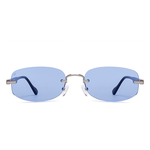 Lenskart Silver Rimless Rectangle right side
