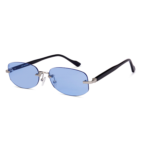 Lenskart Silver Rimless Rectangle left side