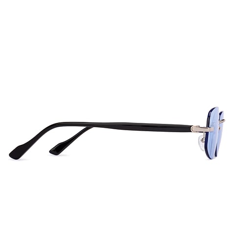 Lenskart Silver Rimless Rectangle left side
