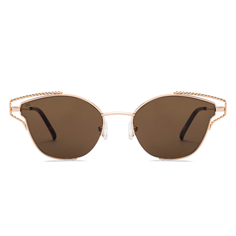 Lenskart Shiny Gold Full Rim Cat Eye right side