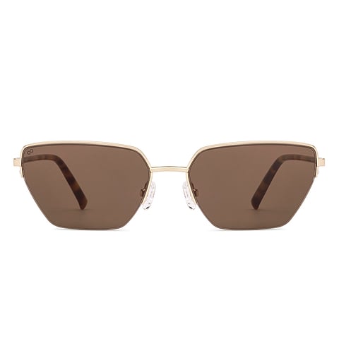 Lenskart Gold Full Rim Geometric right side