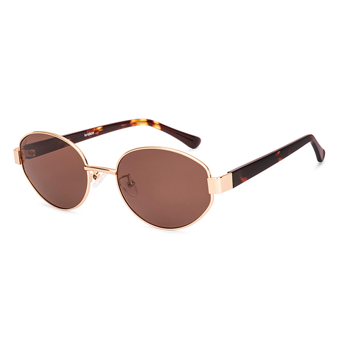 Lenskart Gold Full Rim Oval left side