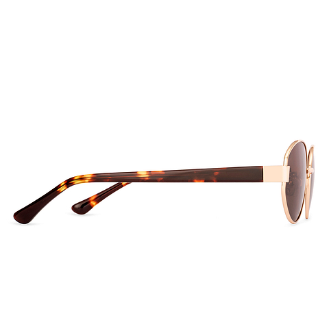 Lenskart Gold Full Rim Oval left side