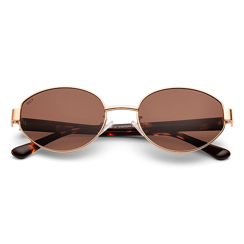 Lenskart Gold Full Rim Oval left side