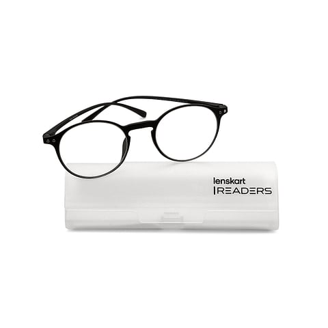 Lenskart READERS Black Black Full Rim Round Lenskart READERS LR E14648 Only for 1 5 Prefitted Powers right side