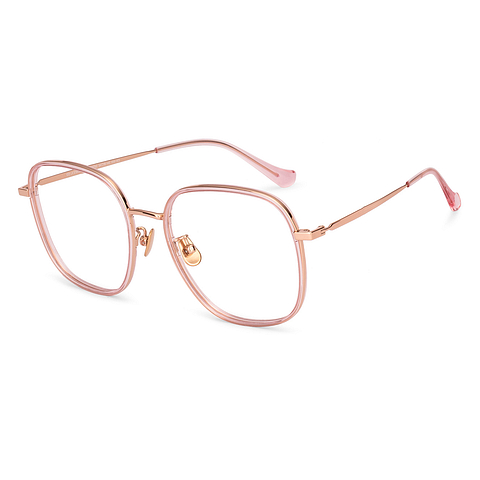Lenskart Rose Gold Full Rim Square left side