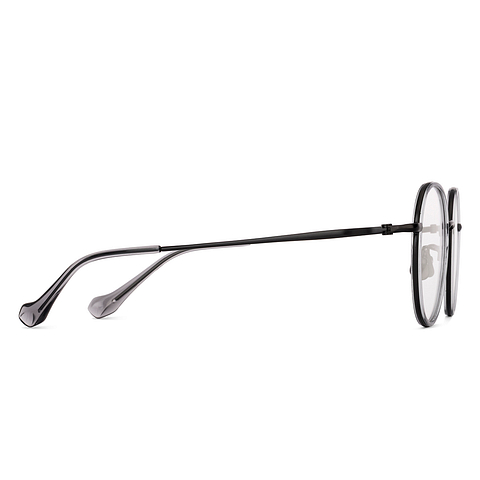 Lenskart Gray Full Rim Round left side